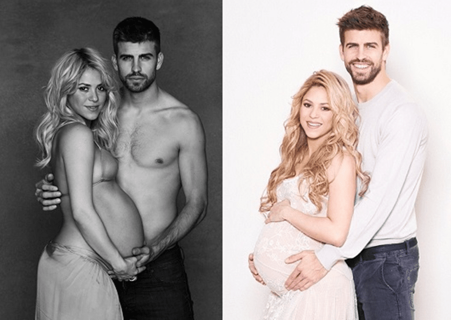Shakira, Gerard Piqué. casal, gravidez