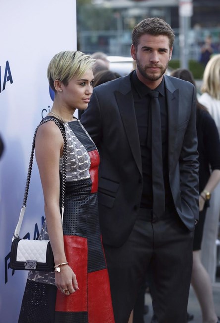 Miley Cyrus, Liam Hemsworth, Ellen DeGeneres