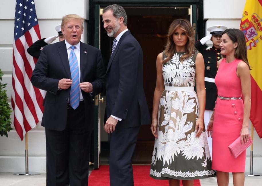 Reis, Espanha, Casa Branca, EUA, Donald Trump, Melania Trump, Viagem de Estado