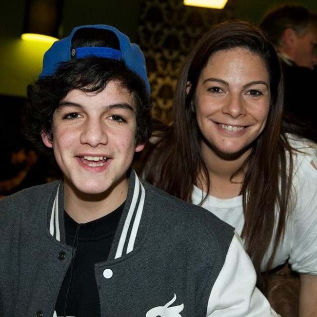 Diogo Carmona e a mãe