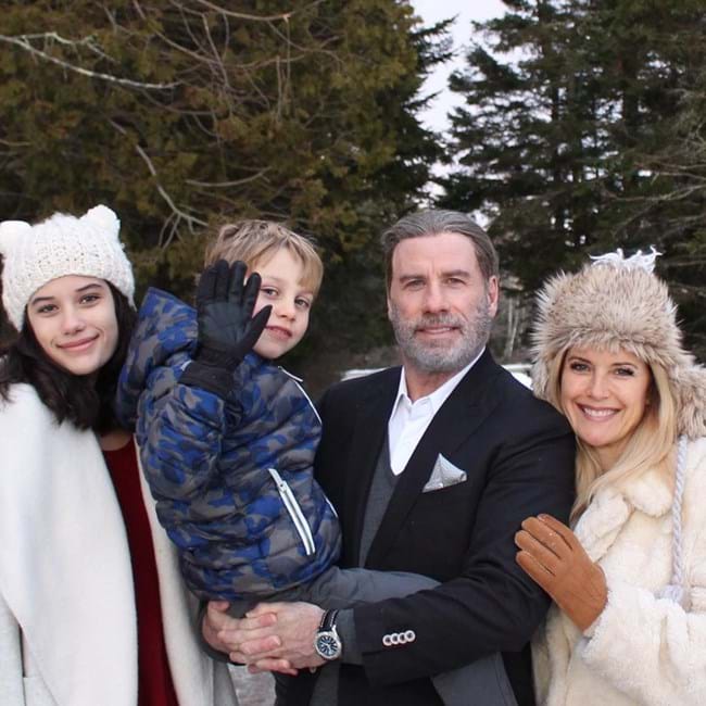 Kelly Preston, John Travolta e os filhos, Ella e Benjamin