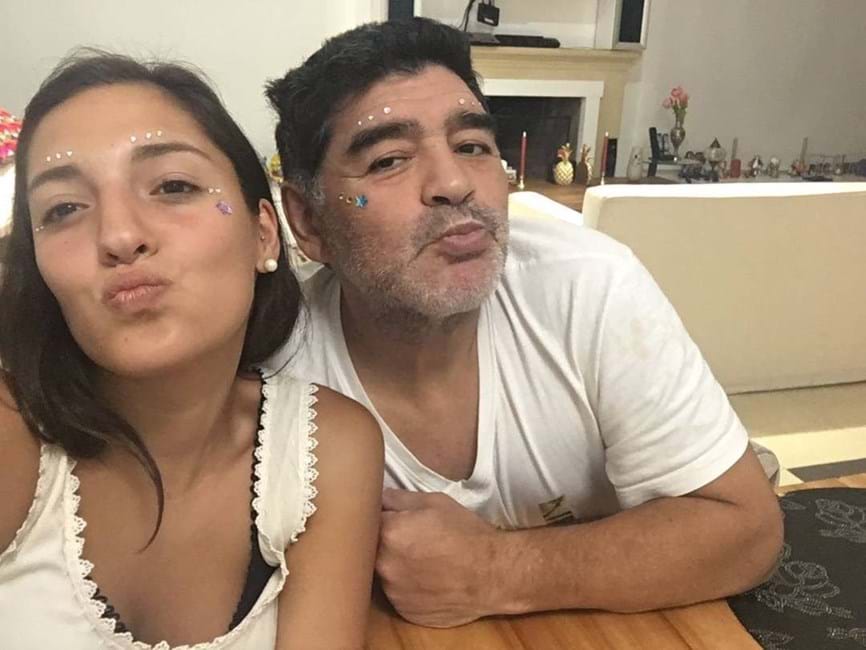 Maradona e a filha, Jana
