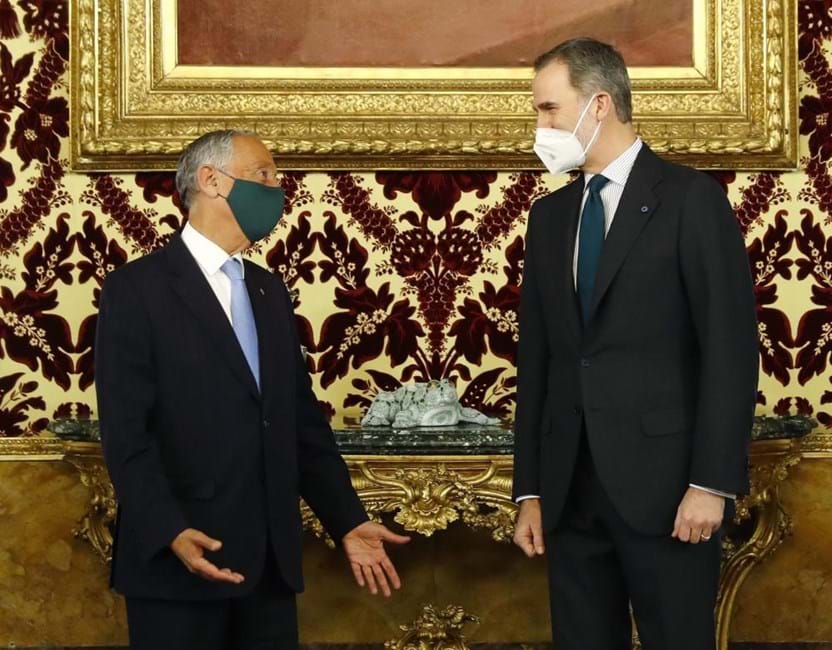 Marcelo Rebelo de Sousa recebido pelo rei de Espanha em Madrid