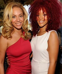Rihanna e Beyoncé: Encontro de amigas