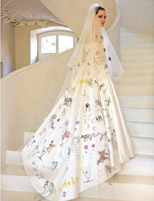 As fotos do casamento de Angelina e Brad Pitt