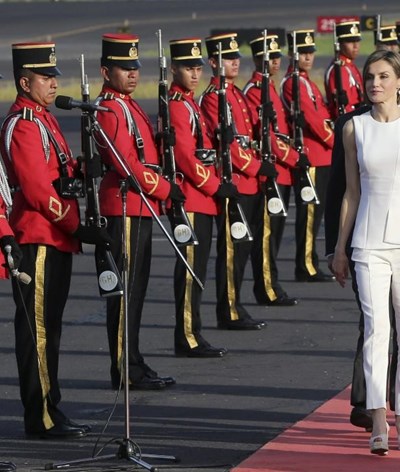 Letizia visita as Honduras