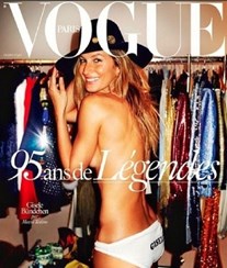 Gisele Bündchen é capa da Vogue Paris
