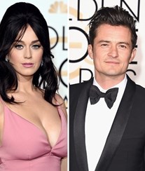 Veja Katy Perry a beijar Orlando Bloom