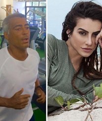 Romário e Cléo Pires trocam "recados"