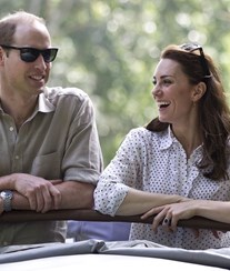 William e Kate fazem safari na Índia 