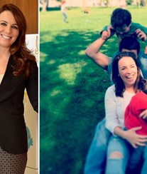 Tânia Ribas feliz em família