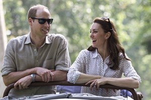 William e Kate fazem safari na Índia 