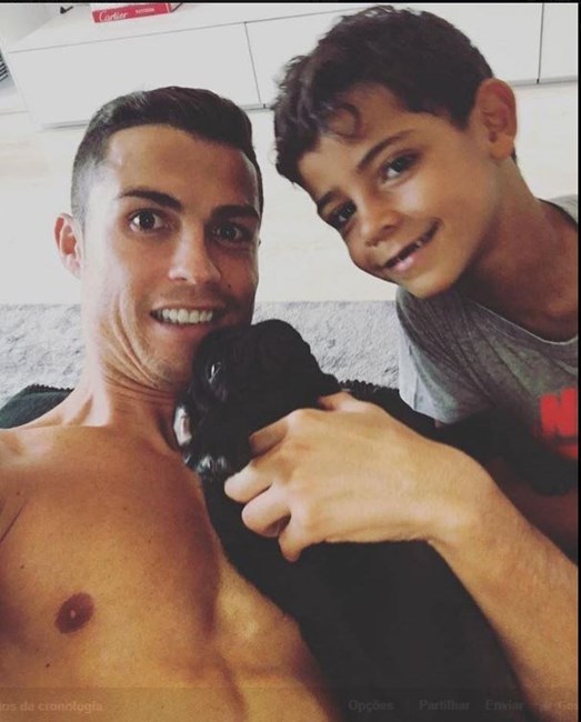 Cristiano Ronaldo Emocionado No Anivers Rio Do Filho Mais Velho O Pai Ama Te Tanto A Ferver