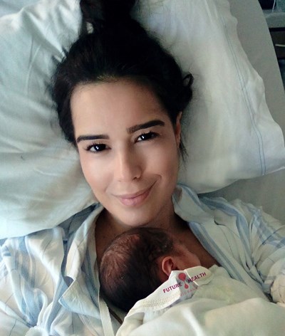 Adriane Garcia já é mãe