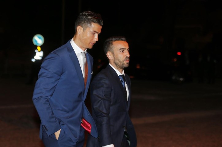 Cristiano Ronaldo com o amigo Ricardo Regufe