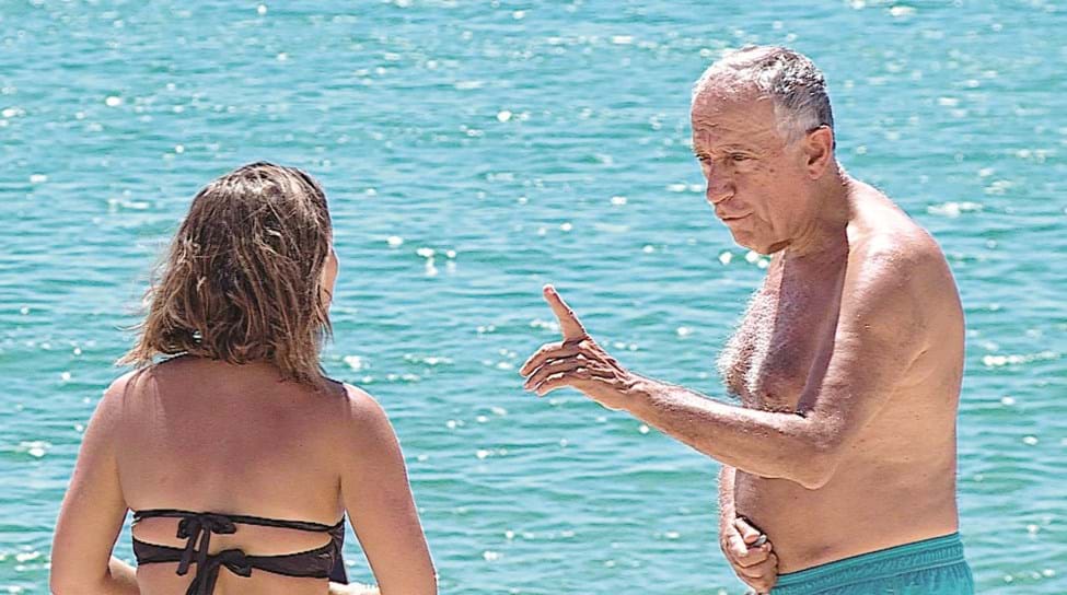 Marcelo Rebelo de Sousa, mergulho, selfies, verão, férias, presidente da república