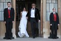 Harry Meghan a caminho do copo de água após o casamento