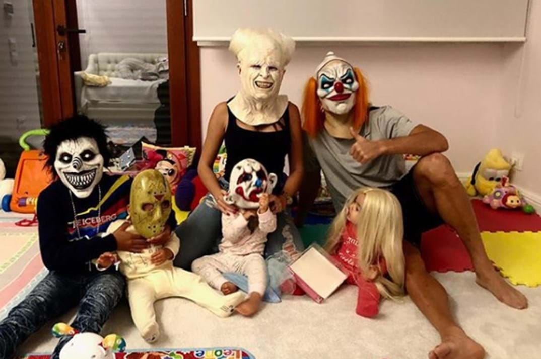 Cristiano Ronaldo e família no dia de Halloween