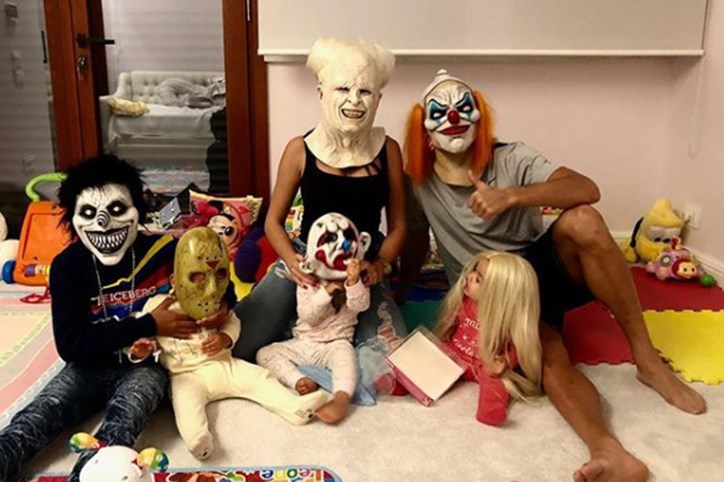 Cristiano Ronaldo e família no dia de Halloween