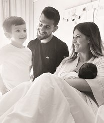 Pizzi feliz com chegada do segundo filho 