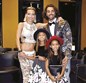 Luciana Abreu e Daniel Souza com Lyonce e Lyannii, filhas de Luciana e o ex-marido Yannick Djaló