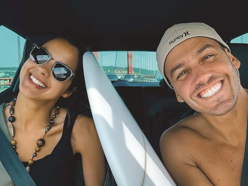Sara Matos e Pedro Teixeira foram até às praias de Lisboa