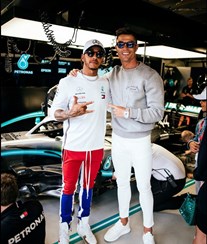 Ronaldo brilha ao lado de Lewis Hamilton em Monte Carlo