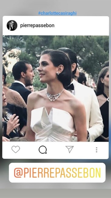 Charlotte Casiraghi vestida de noiva