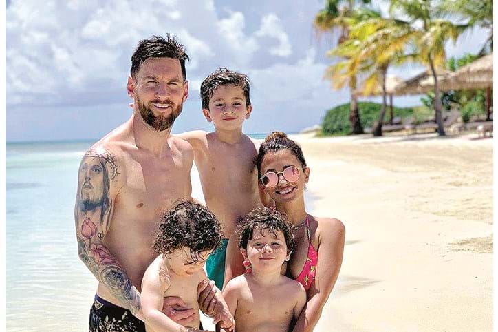 Messi passa férias em família em ilha paradisíaca a Ferver Vidas