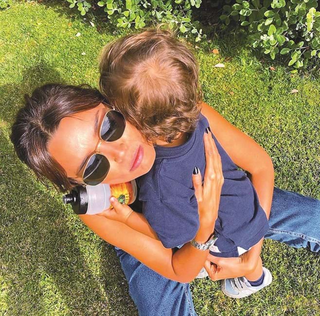 Maria Cerqueira Gomes celebra aniversário do filho