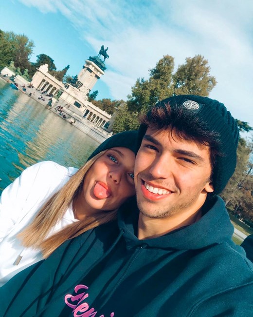 João Félix e Margarida Corceiro em Madrid