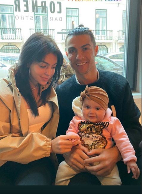 Georgina Rodríguez, Cristiano Ronaldo e Valentina
