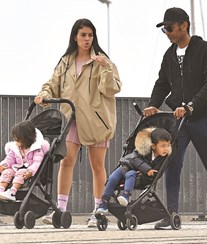 Georgina Rodriguez fura quarentena para passeio à beira-mar 