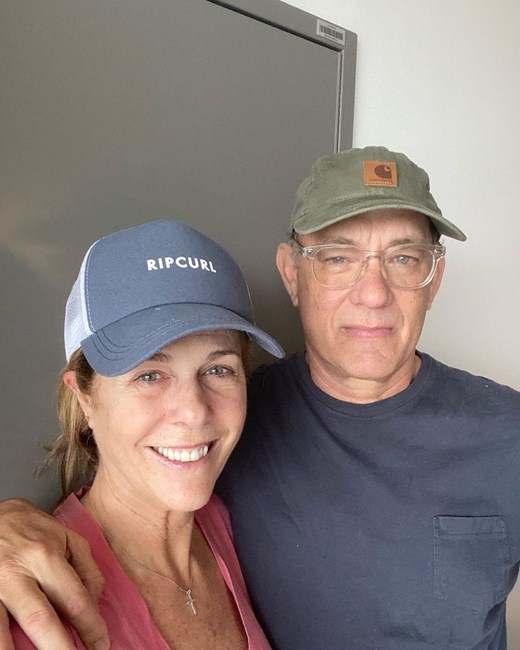 Tom Hanks e a mulher, Rita Wilson