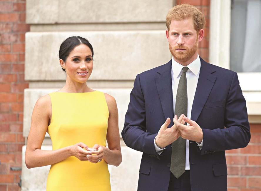 Meghan Markle e o príncipe Harry 