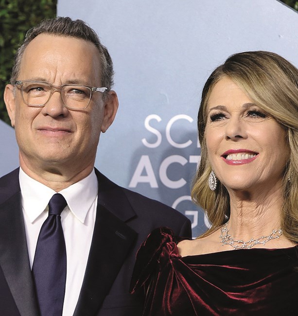 Tom Hanks e a mulher
