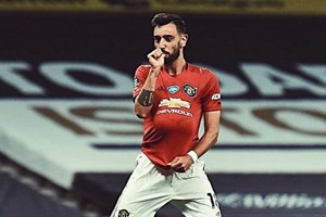 Bruno Fernandes dedica golo à mulher