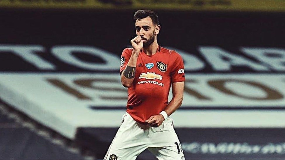 Bruno Fernandes fez surpresa à mulher em jogo 