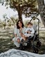 Mia Rose e o filho Mateus