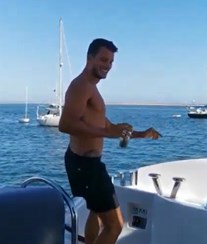Ruben Rua passa férias em segredo com Cristina Ferreira em iate de luxo