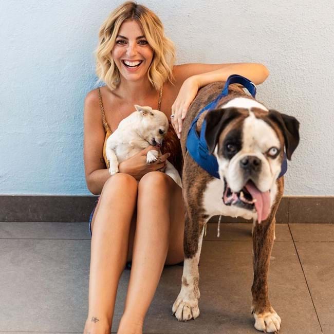 Jessica Athayde e os cães