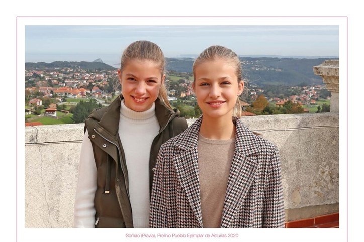 A infanta Leonor e a princesa Sofia
