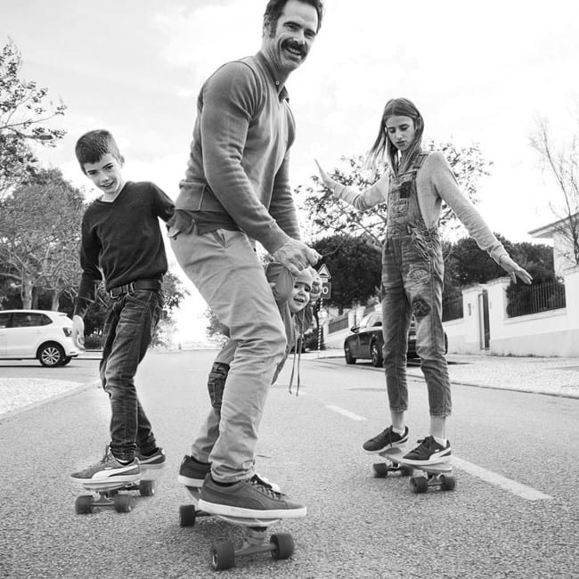 Pedro Lima e os filhos