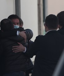Quim Barreiros em lágrimas no último adeus ao pai