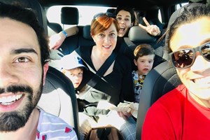 João Soares com os netos de Maria João Abreu