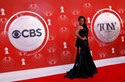 Audra McDonald foi de preto 