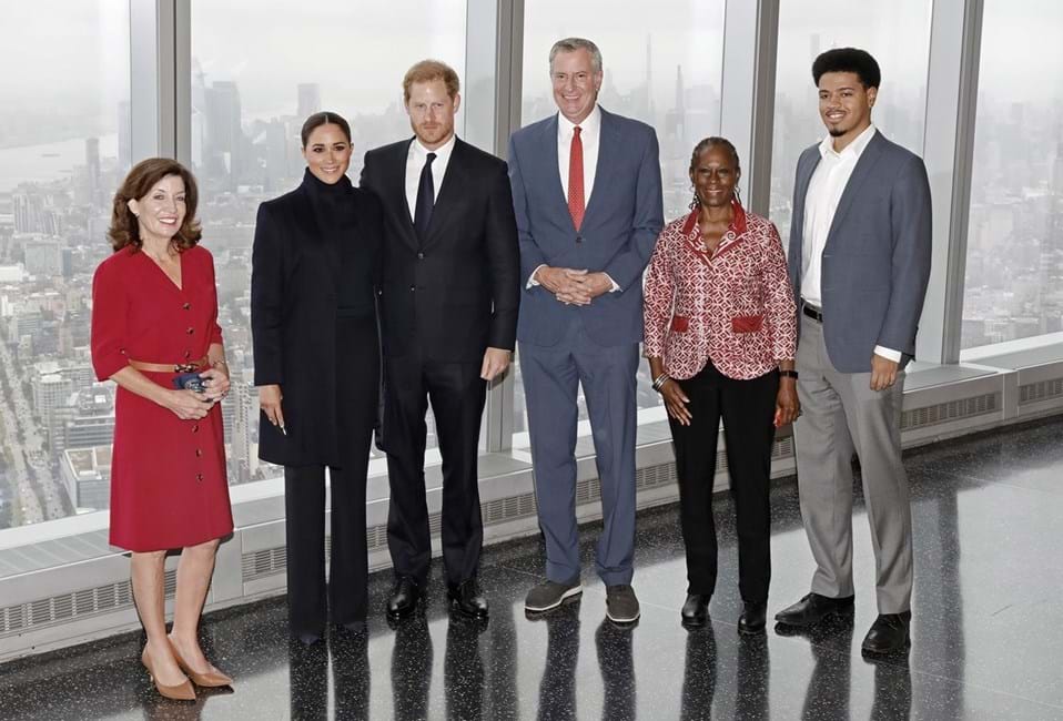 Harry e Meghan visitaram o World Trade Center