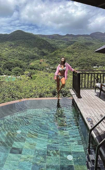 Sofia Ribeiro cumpriu o sonho de conhecer  as ilhas Seychelles, no oceano Índico   