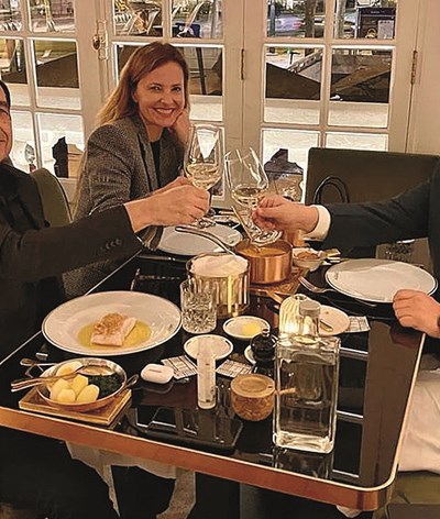 Cristina Ferreira em jantar com Mário Ferreira e José Eduardo Moniz