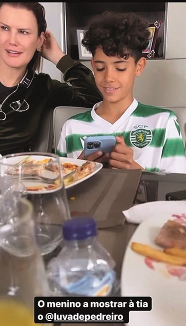 Cristianinho com a tia Elma